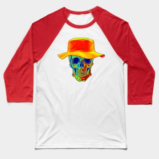 Heat Combustion Skull Baseball T-Shirt